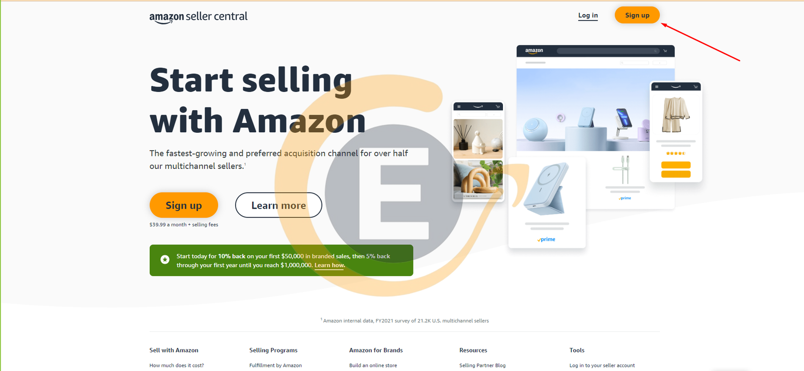 Amazon Seller Sign up-1