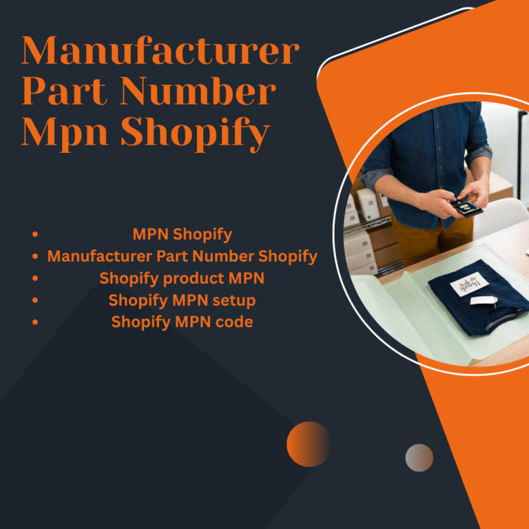 Manufacturer Part Number Mpn Shopify
