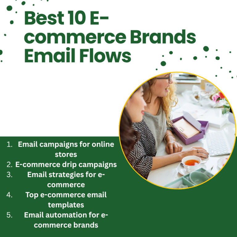 Best 10 E-commerce Brands Email Flows